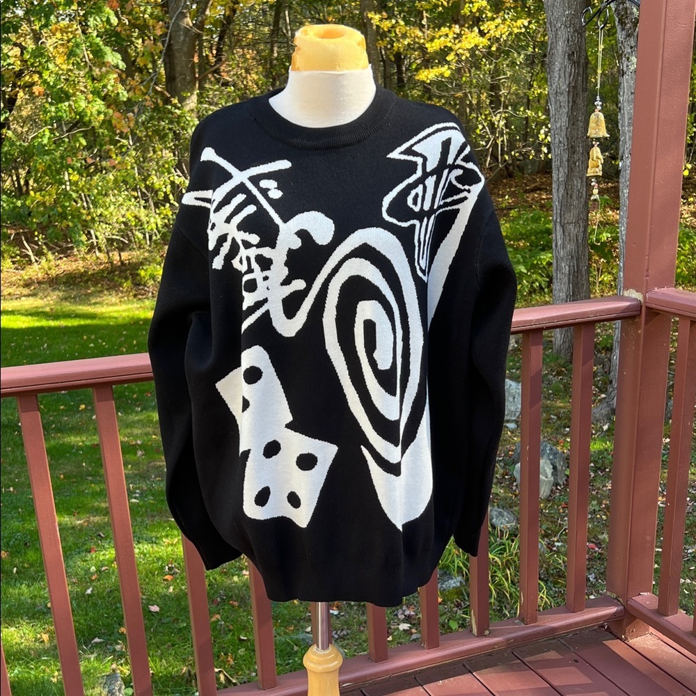 Stussy X Nike Air jordon iconic XL pullover sweater unisex .
